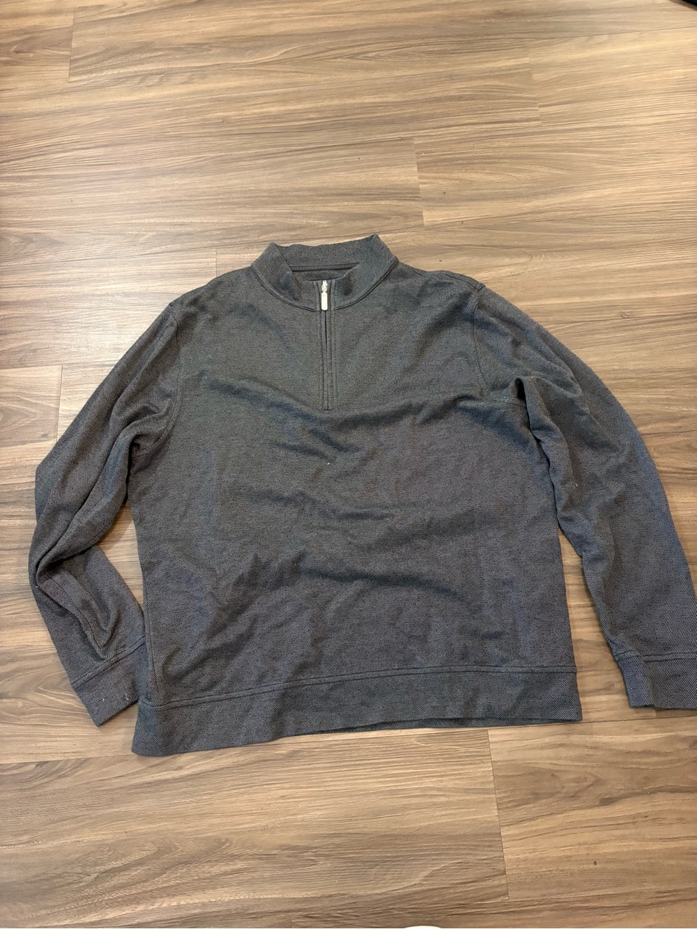 Kirkland Signature Dark Gray Half-Zip Sweater
